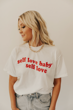 Load image into Gallery viewer, Self Love White Tee
