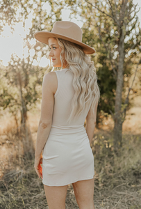 Taupe Ribbed Dress