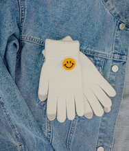 Load image into Gallery viewer, White Smiley Gloves
