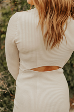 Load image into Gallery viewer, Cream Midi Sweater Dress
