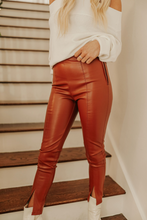 Load image into Gallery viewer, Chestnut Leather Pants
