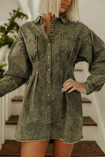 Load image into Gallery viewer, Olive Denim Dress
