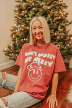 Load image into Gallery viewer, Be Merry Smiley Tee
