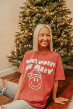 Load image into Gallery viewer, Be Merry Smiley Tee
