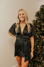 Load image into Gallery viewer, Black Satin Dress
