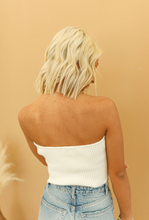 Load image into Gallery viewer, White Strapless Knit Top
