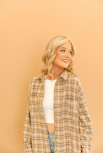Load image into Gallery viewer, Telluride Plaid Shacket - Blue/Cream
