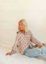Load image into Gallery viewer, Telluride Plaid Shacket - Pink/Cream

