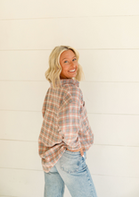 Load image into Gallery viewer, Telluride Plaid Shacket - Pink/Cream
