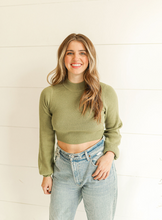 Load image into Gallery viewer, Emma Tie-Around Sweater - Olive
