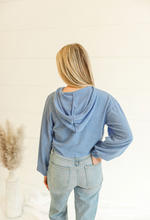 Load image into Gallery viewer, Closer Blue Crop Sweatshirt
