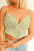 Load image into Gallery viewer, Lime Silk Tank (Suggested as a Set)
