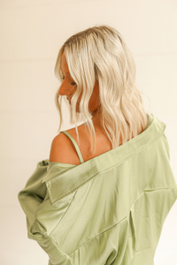 Lime Silk Dress Shirt (Suggested as a Set)