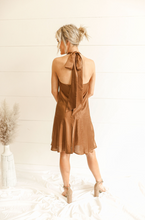 Load image into Gallery viewer, Espresso Silk Dress
